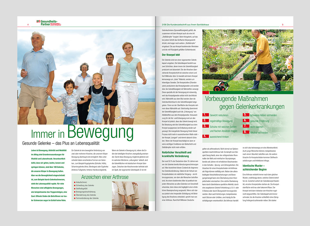 L&R GesundheitsPartner Magazin – Werbeagentur Lehnstein Koblenz Referenzen