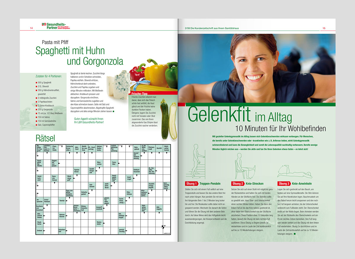 L&R GesundheitsPartner Magazin – Werbeagentur Lehnstein Koblenz Referenzen