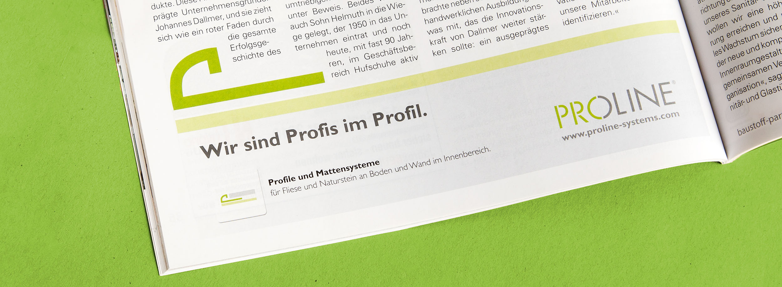 PROLINE Imageanzeigen – Werbeagentur LEHNSTEIN Koblenz Referenzen